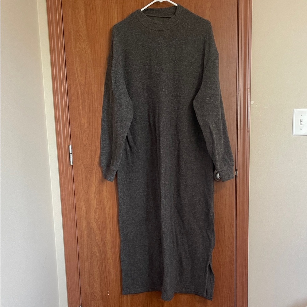 SHEIN Dark Gray Maxi Dress